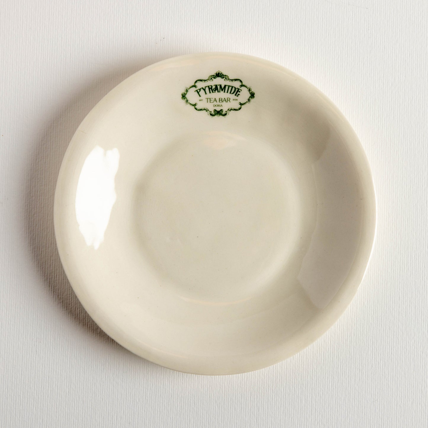 PYRAMIDE Logo Elegant Ceramic Plate